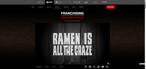 JINYA Ramen official website